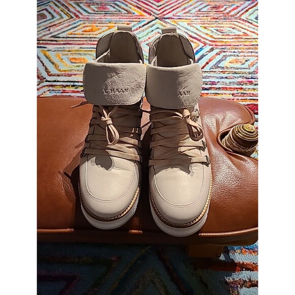 COLE HAAN, Zerogrand Wedge Hiker Boot, Pumice Stone 7 1/2 M - Picture 1 of 11